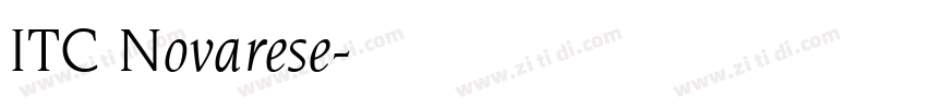ITC Novarese字体转换
